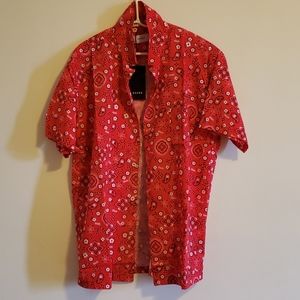 Rhude Red Bandana Button Up
